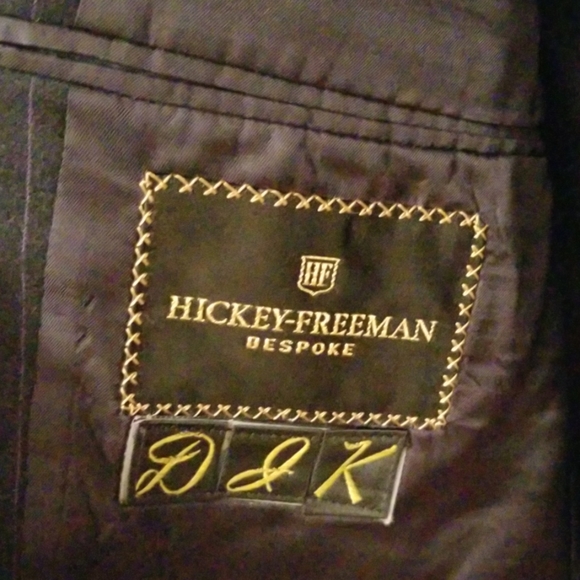 Softest Dark Blue w Purple Pinstripe Wool Suit 40L - Picture 6 of 8